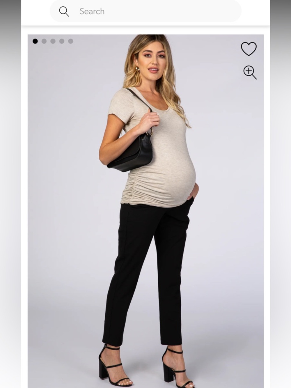 Cropped maternity pant